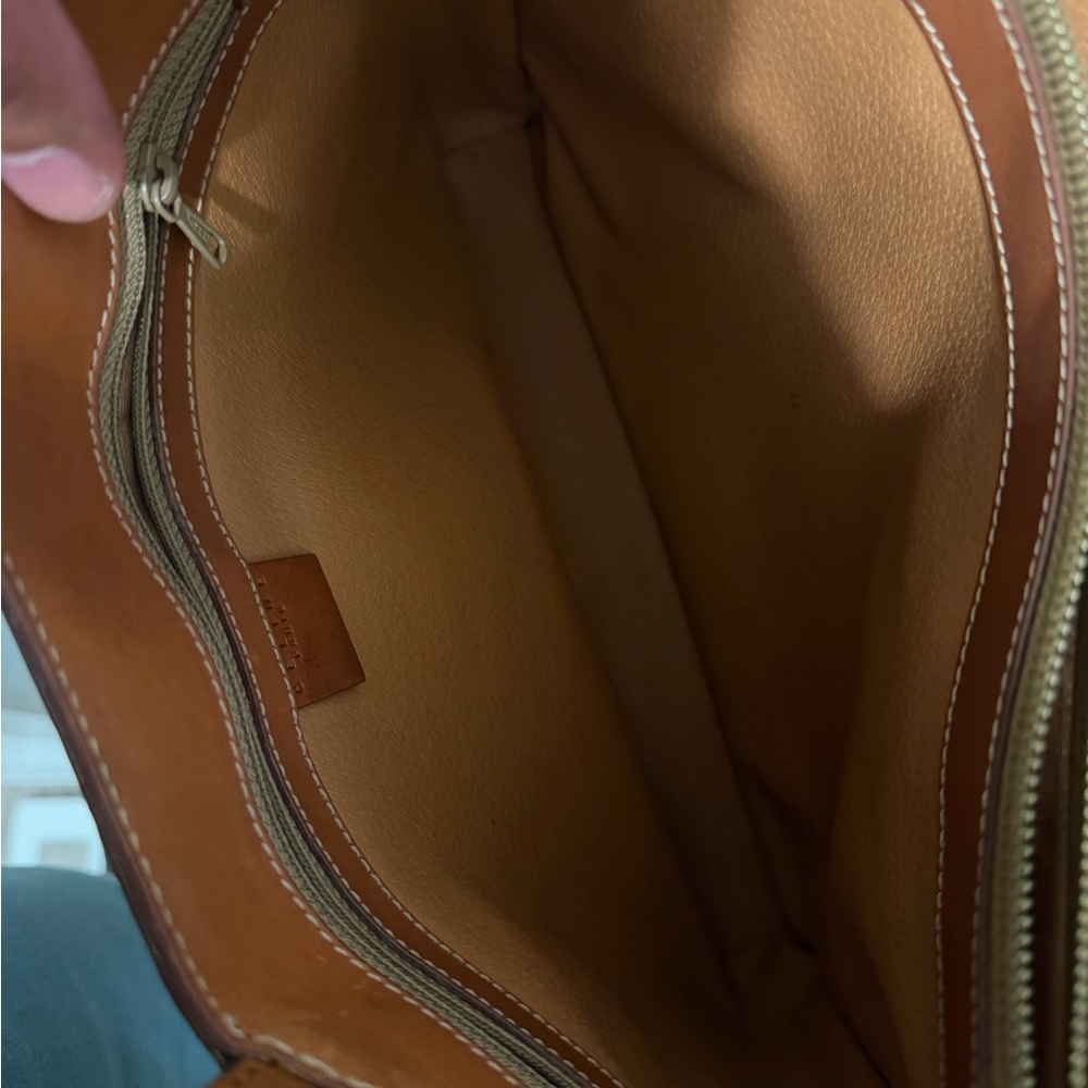 Celine Monogram Tote with Tan Leather Trim - Picture 7 of 8